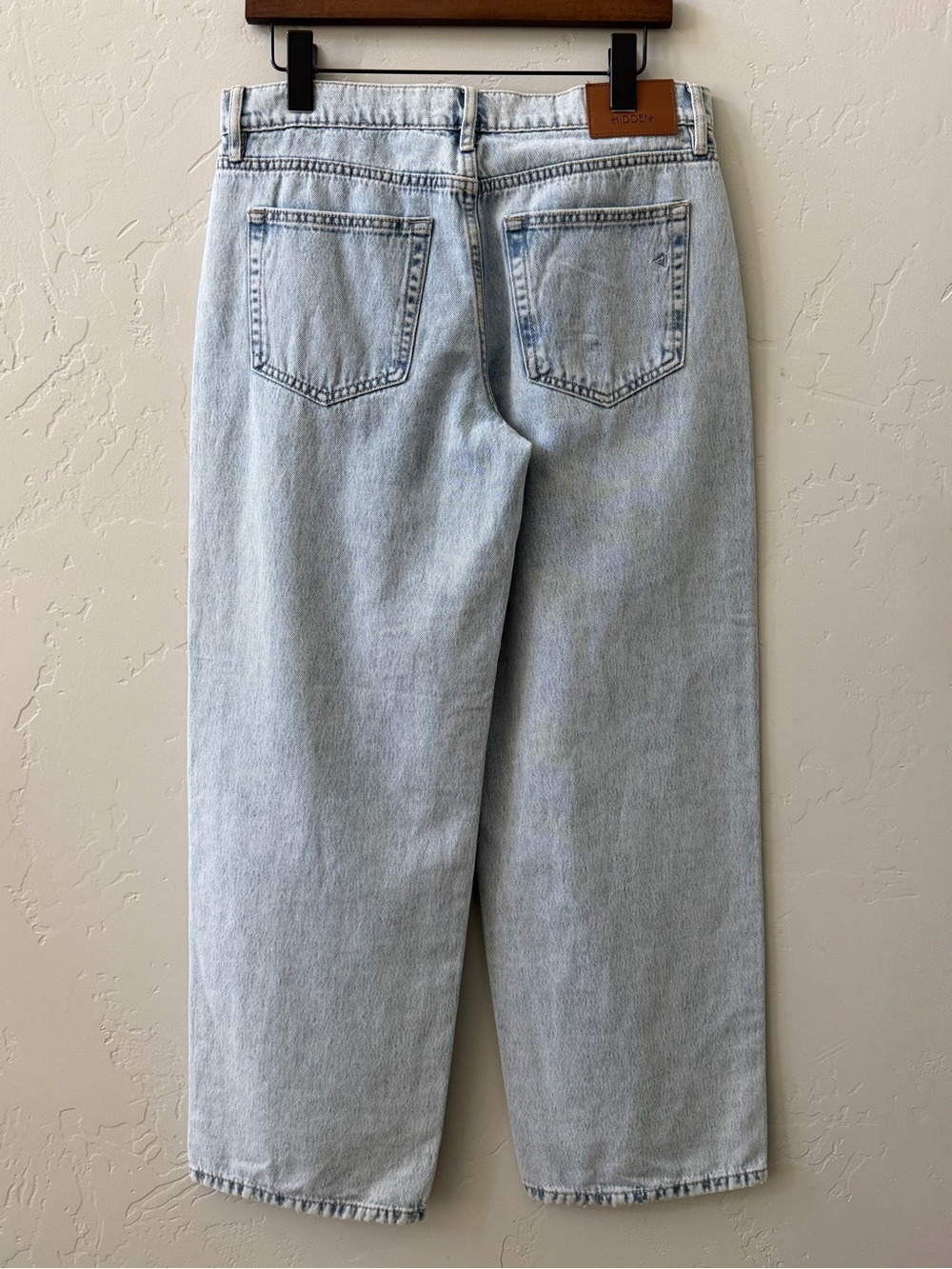 Hidden Womens Alyx Low Slung Baggy Jeans Size 26 Light Wash Wide Leg 90s Y2K - Picture 3 of 14